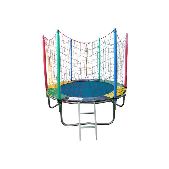 Imagem de Cama Elástica Pula Pula Trampolim 1,83m Infantil Colorida Premium Resistente