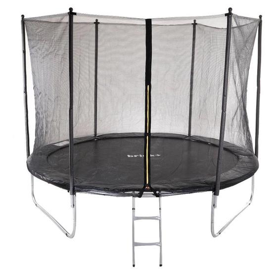 Cama Elástica Trampolim 3,05 m 305 cm PRETO Pula Pula com escada Suporta até 120 kg Brink Menor preço em Cama Elástica Trampolim 3,05 m 305 cm PRETO Pula Pula com escada Suporta até 120 kg Brink