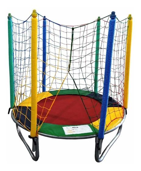 Cama Elástica Trampolim Pula Pula 1,40m PlayTime Brinquedos Menor preço em Cama Elástica Trampolim Pula Pula 1,40m PlayTime Brinquedos