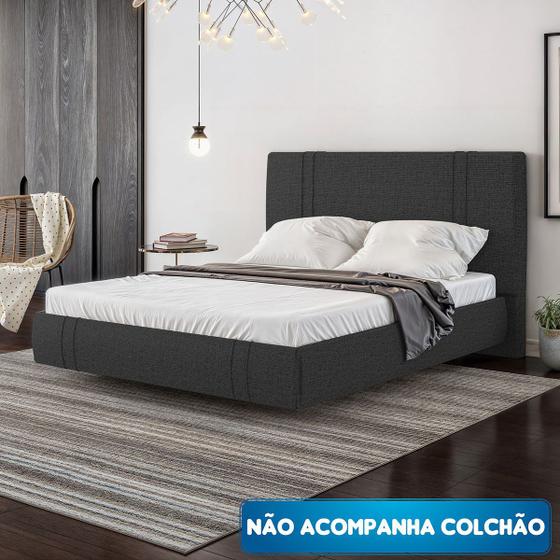 Imagem de Cama Flutuante Star King Size Linho - Skybox