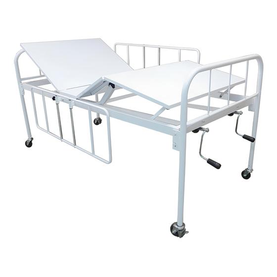 Imagem de Cama Hospitalar Manual com Colchão Acoplado 1004