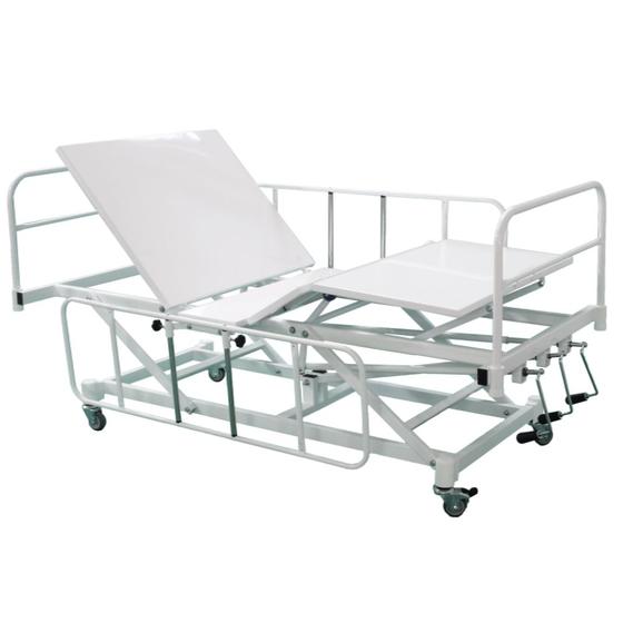 Imagem de Cama Hospitalar Manual com Regulagem de Altura do Leito Standard - REGISTRO ANVISA