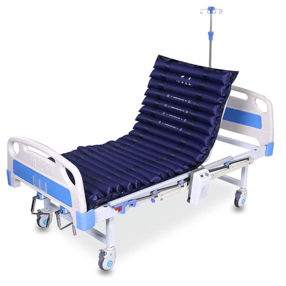 Imagem de Cama Hospitalar Manual Luxo Aço Resistente 120kg + Colchão