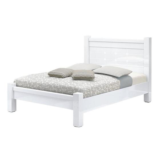 Imagem de Cama Imperial Casal Queen Branco 