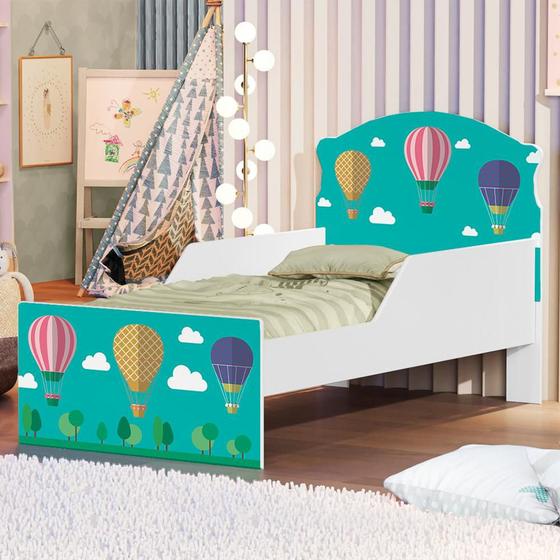 Imagem de Cama Infantil Balão Nas Nuvens Com Colchão