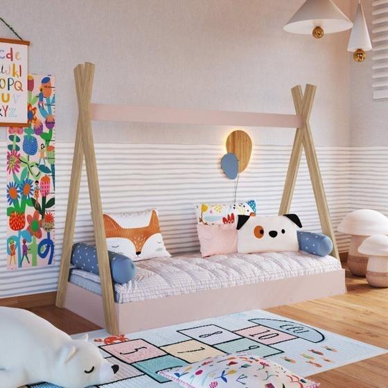 Imagem de Cama Infantil Cabana Solteiro com Colchão