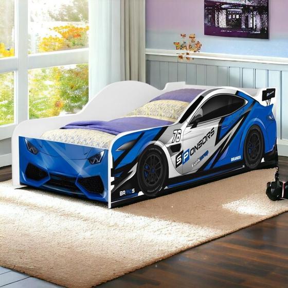 Imagem de Cama Infantil Carro Racer com Colchão Cambel