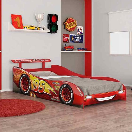 Imagem de Cama Infantil Carros com Aerofólio Original Disney Plus Pura Magia