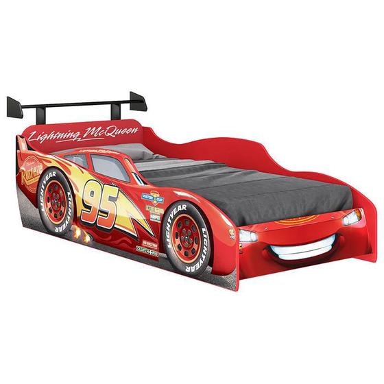 Cama Infantil Carros Disney Star com Aerofólio e Led Pura Magia Menor preço em Cama Infantil Carros Disney Star com Aerofólio e Led Pura Magia