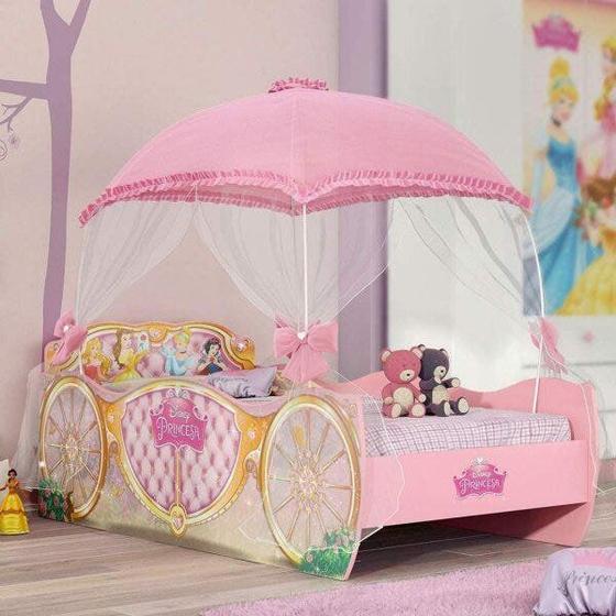 Imagem de Cama infantil com Dossel Princesas Disney Star Pura Magia