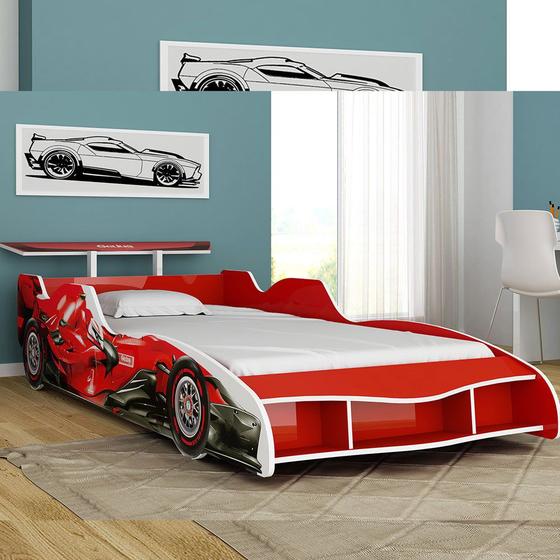 Cama Infantil Gelius 94x217cm FA³rmula 1 Menor preço em Cama Infantil Gelius 94x217cm FA³rmula 1