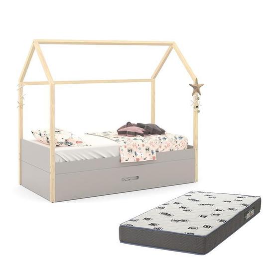 Imagem de Cama Infantil Kids Liv com Auxiliar New e 2 Colchões Light D33 - Matic Móveis