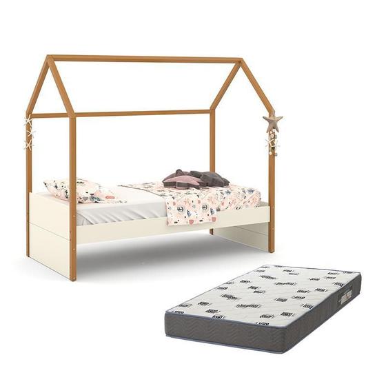 Imagem de Cama Infantil Kids Liv com Colchão Light D33 Freijó - Matic Móveis