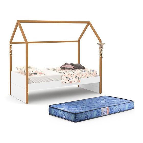 Imagem de Cama Infantil Kids Liv com Colchão Supreme D20 Freijó - Matic Móveis