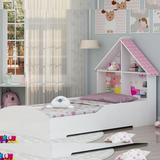 Imagem de Cama Infantil MDF Casinha Gelius