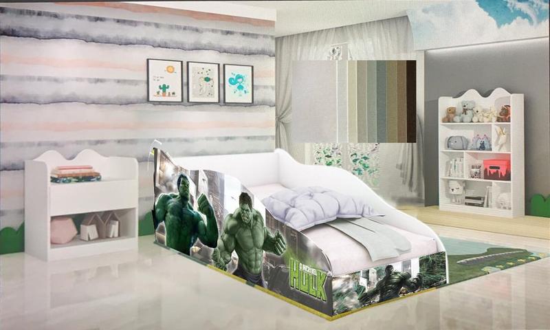 Cama infantil mini cama DW o incrível Hulk Menor preço em Cama infantil mini cama DW o incrível Hulk
