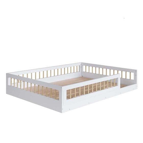 Imagem de Cama Infantil Montessoriana Casal Branco