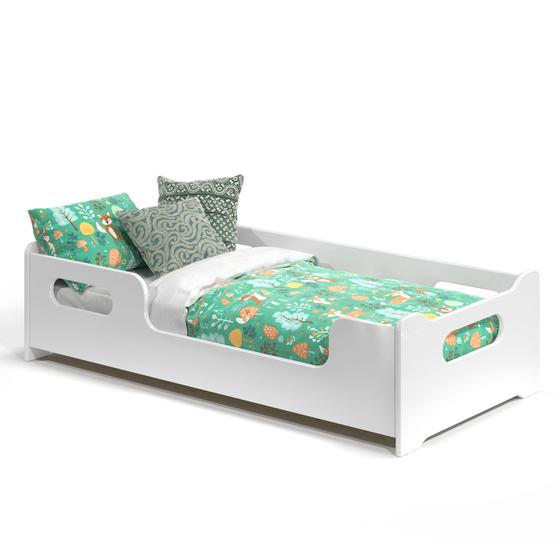 Imagem de Cama Infantil Montessoriana Encanto Para Quarto Criança De Menino E Menina Com Proteção Lateral