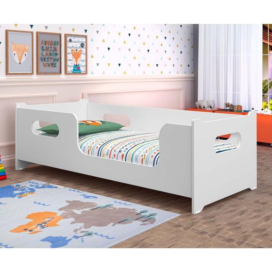 Imagem de Cama Infantil Pequenina Branco com Colchão