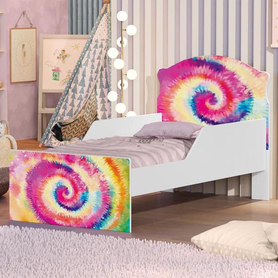 Imagem de Cama Infantil Tie Dye Com Colchão