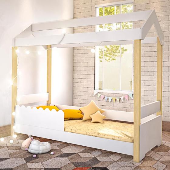 Imagem de Cama Jéssica Infantil Branco com LED