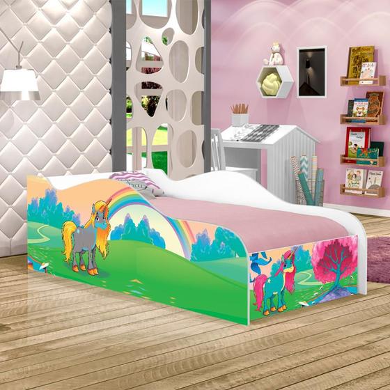 Imagem de Cama Like Paraiso Unicórnio Solteiro Com Colchão