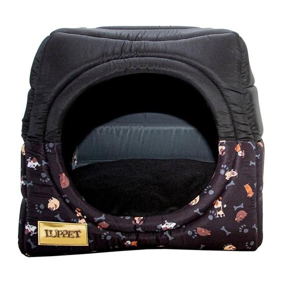 Imagem de Cama Luppet Iglu 3 em 1 com Estampa Cachorro - Tam. M