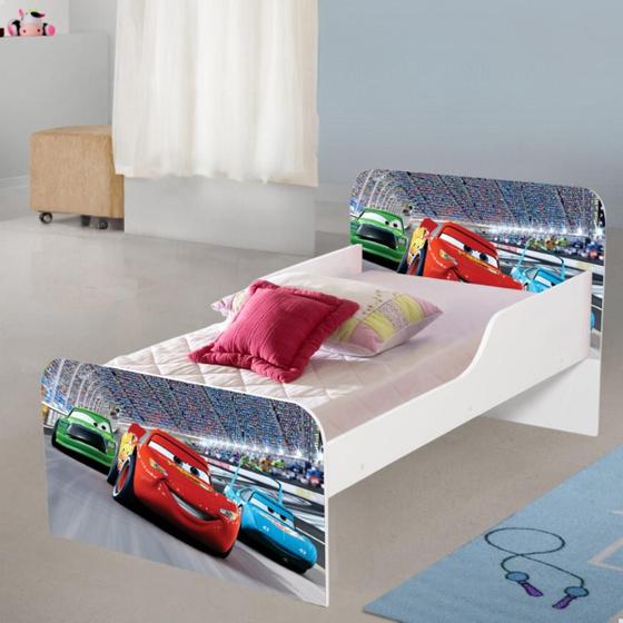 Imagem de Cama MDF caminha para quarto crianças meninos decoração adesivada personagem