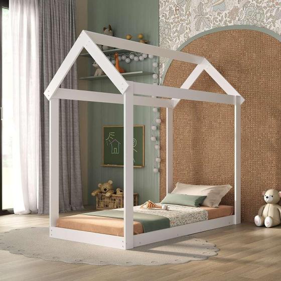 Imagem de Cama Montessoriana Infantil Bambolê para Colchão 150x70cm Multimóveis EX4010