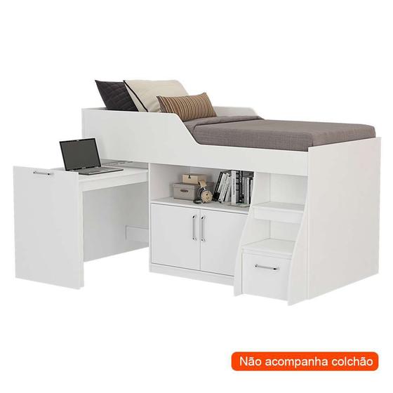 Cama Multifunção Branca I Menor preço em Cama Multifunção Branca I