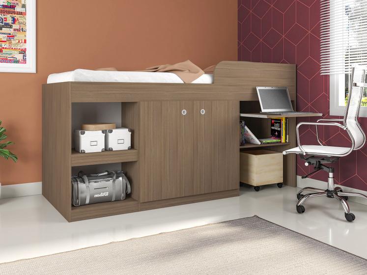 Imagem de Cama Multifuncional Com Escrivaninha 90 Juvenille Montana Art In Móveis