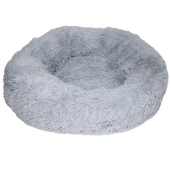 Imagem de Cama Nuvem Donut Cao Gato Cachorro Pet Caminha Redonda Grande 80cm Rosquinha Pelucia Animal de Estimaçao Antiderrapante Macio Confortavel