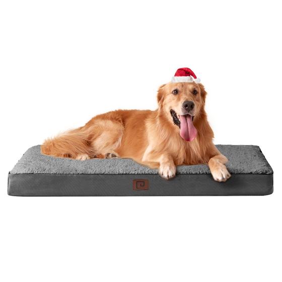 Imagem de Cama Ortopédica EHEYCIGA XL para Cães Extra Grandes - Cinza