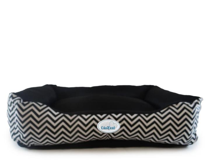 Cama para Cachorro e Gato Pet Cão Kent estampa chevron lavável M Menor preço em Cama para Cachorro e Gato Pet Cão Kent estampa chevron lavável M