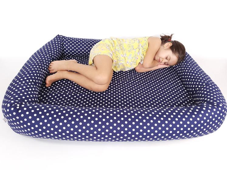 Cama Para Cachorro Grande AZUL MARINHO COM BOLAS 100 x 87 cm - 100% LAVÁVEL Menor preço em Cama Para Cachorro Grande AZUL MARINHO COM BOLAS 100 x 87 cm - 100% LAVÁVEL