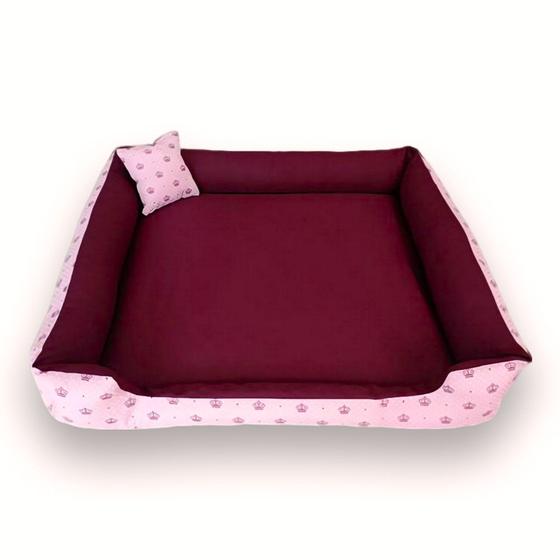 Imagem de Cama para cachorro grande cama GG 90x90cm caminha de cachorro grande até 40kg caminha lavável pra pets