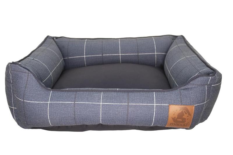 Imagem de Cama para Cachorro Mabuu Pet - Azul com Linhas - Tamanho P