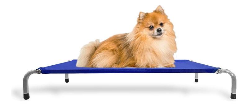 Imagem de Cama Para Cachorro Pets Suspensa Pequena Tamanho P Cor Azul