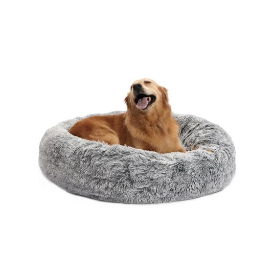 Imagem de Cama para cães Bedfolks Calming Donut 36 cm redonda fofa cinza escuro