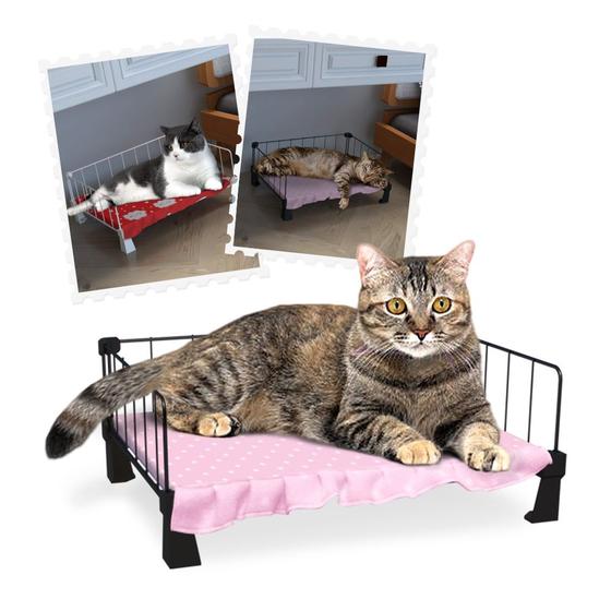 Imagem de Cama para Gatos Pet Aramada 15x40cm com Colchonete Soft