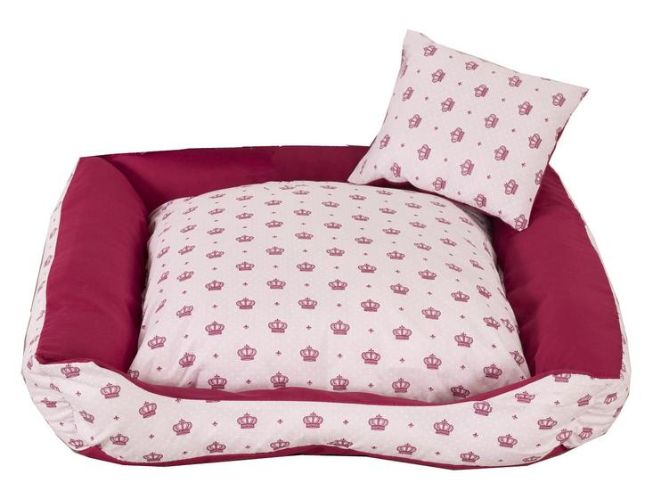 Imagem de Cama Pet Cachorro Ou Gato Realeza Rosa Tam: M F101