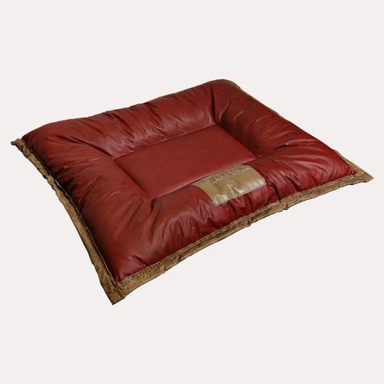 Imagem de Cama pet colchonete  impermeável   G  97 x 67 x 9 cm Vermelha