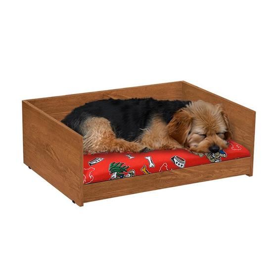 Imagem de Cama Pet Confortável Caminha Retangular Estofada Acolchoada Macia Almofada Removível Lavável Para Cães Gato Cachorro  RPM