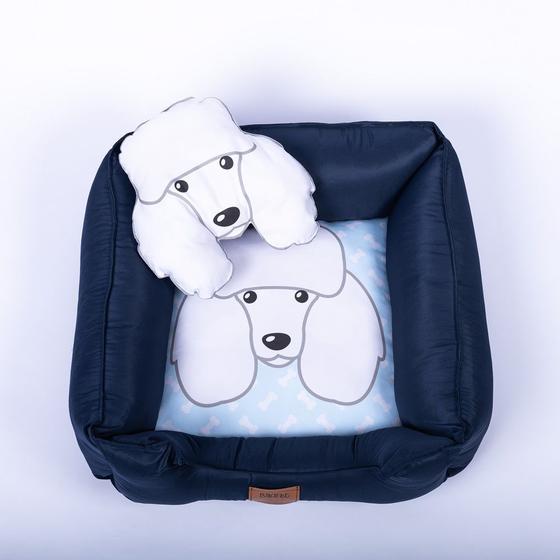 Imagem de Cama Pet Luxo Personalizada Para Cachorro Femea e Macho 60cm