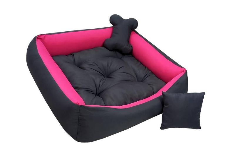 Imagem de Cama Pet Para Cachorros Grandes 100X80 Incluso Almofadinhas