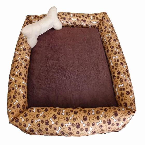 Imagem de Cama Pet Simples Soft Grande Marrom