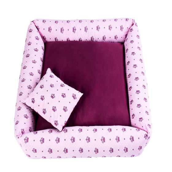 Imagem de Cama Pet Simples Top Grande Realeza Rosa