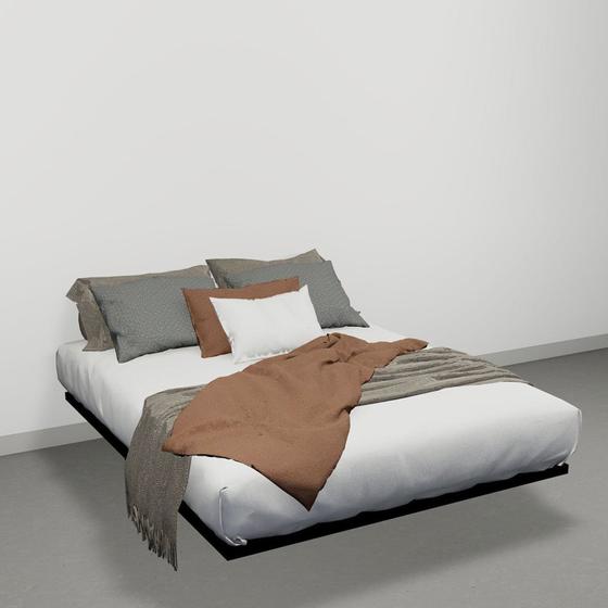 Imagem de Cama Queen Flutuante 32cm X 159cm X 199cm Preto