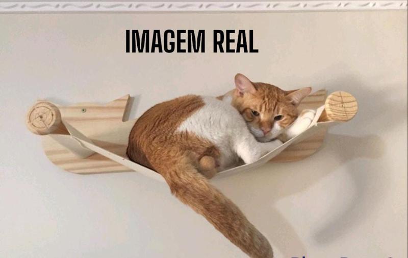Imagem de Cama Rede Suspensa De Parede Para Gatos Cru