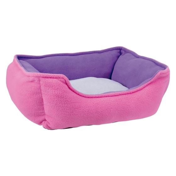 Imagem de Cama Retangular GG Rosa e Roxa